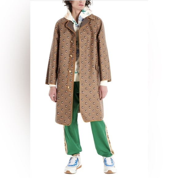 Gucci x Disney Micro GG Mickey Overcoat, Reversible